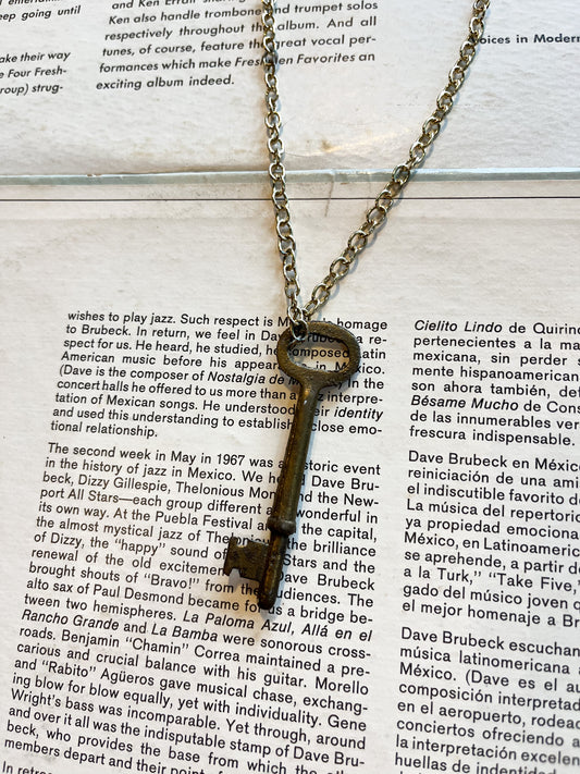 Mystic Keyholder Upcycled Vintage Key Chain Necklace