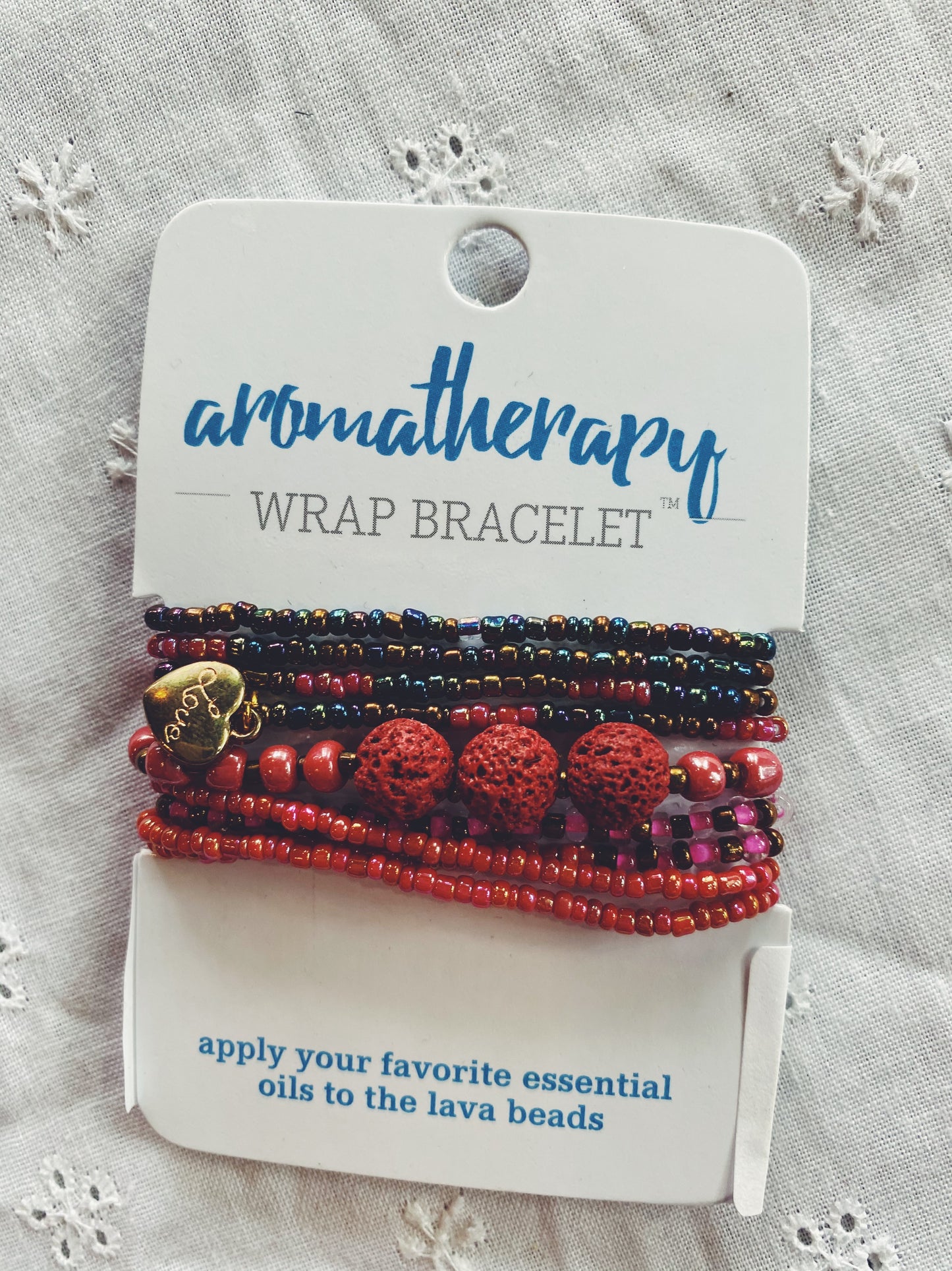 lava bead wrap bracelet