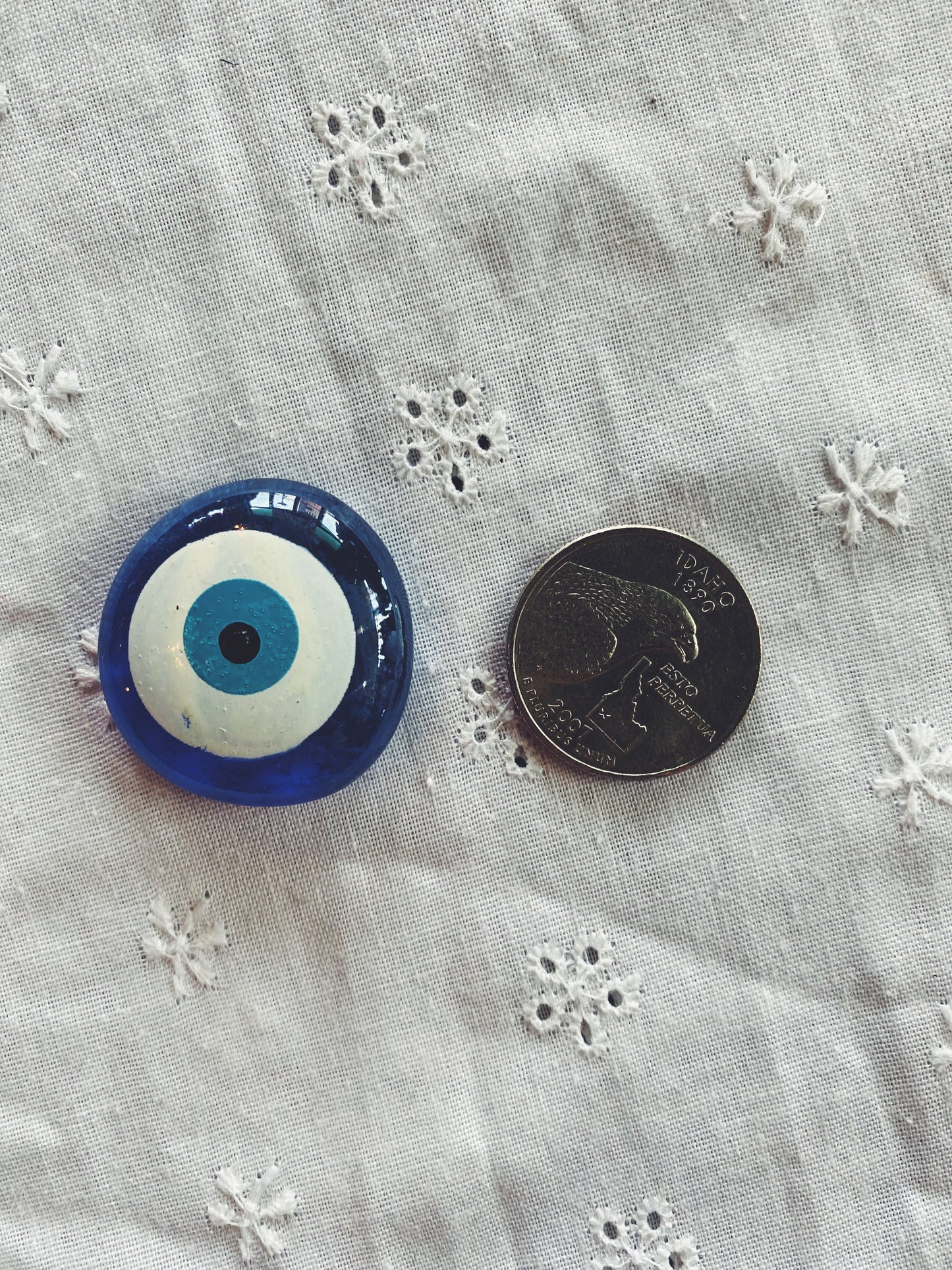 Lucky Evil Eye Marble Token