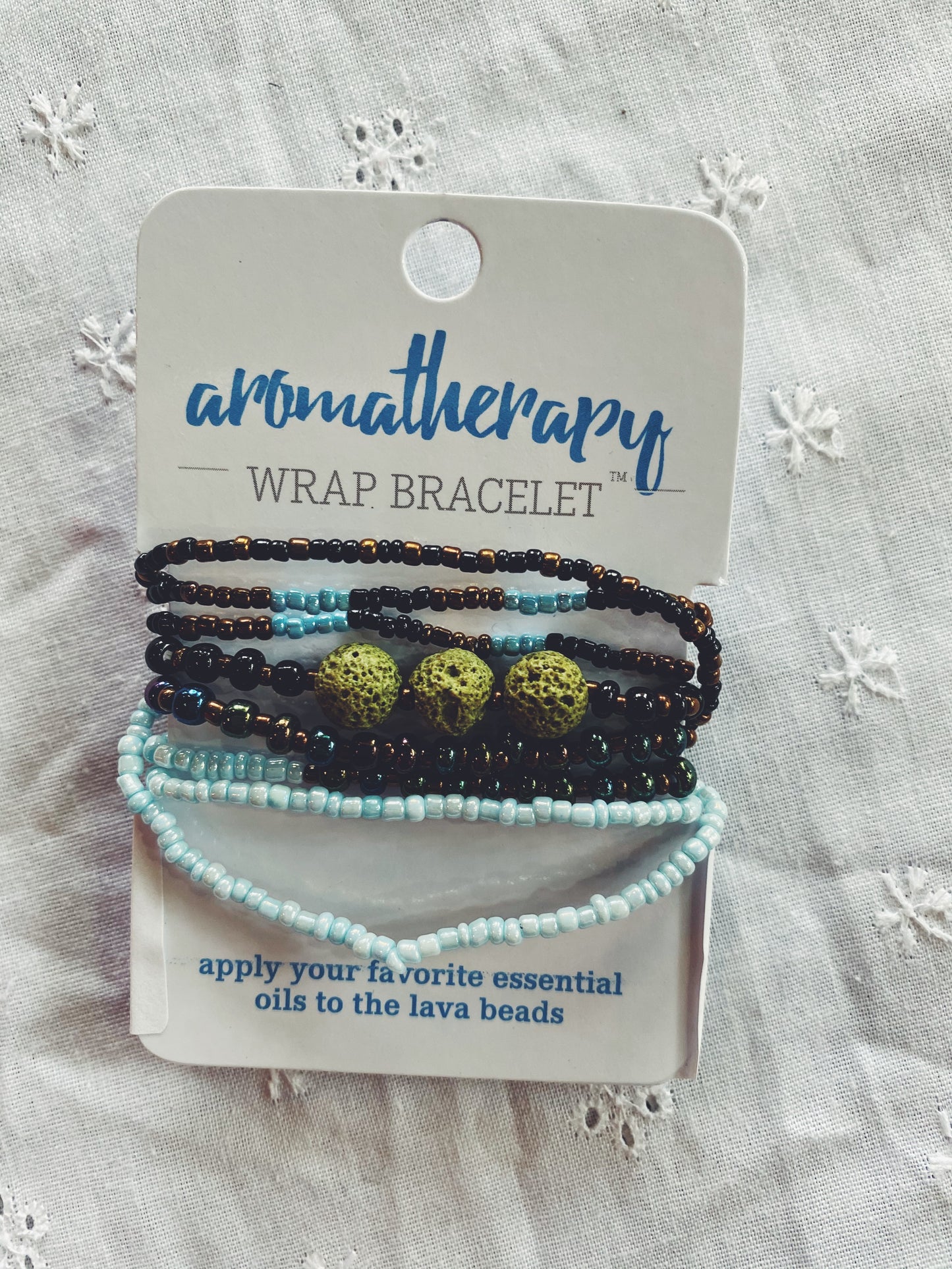 lava bead wrap bracelet