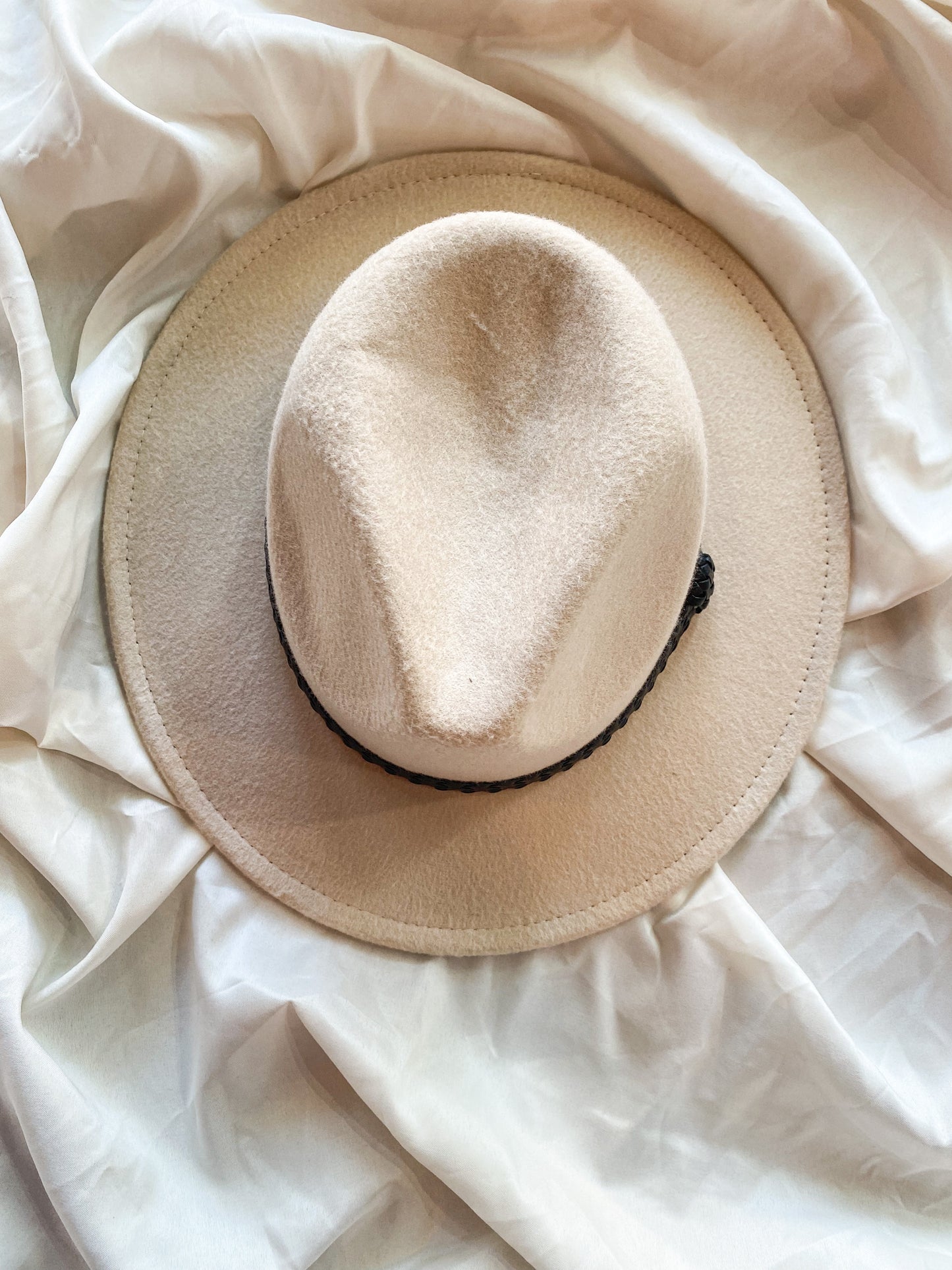 Tammy Braided Ribbon Fedora Brim Hat