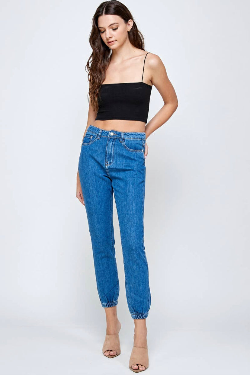 Cynthia Denim Mom Jogger Jeans