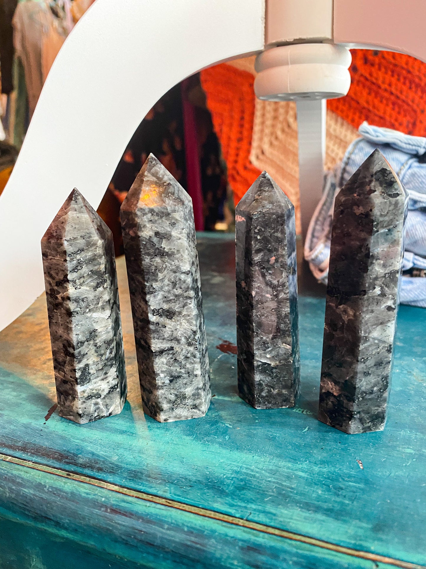Larvikite Polished Points