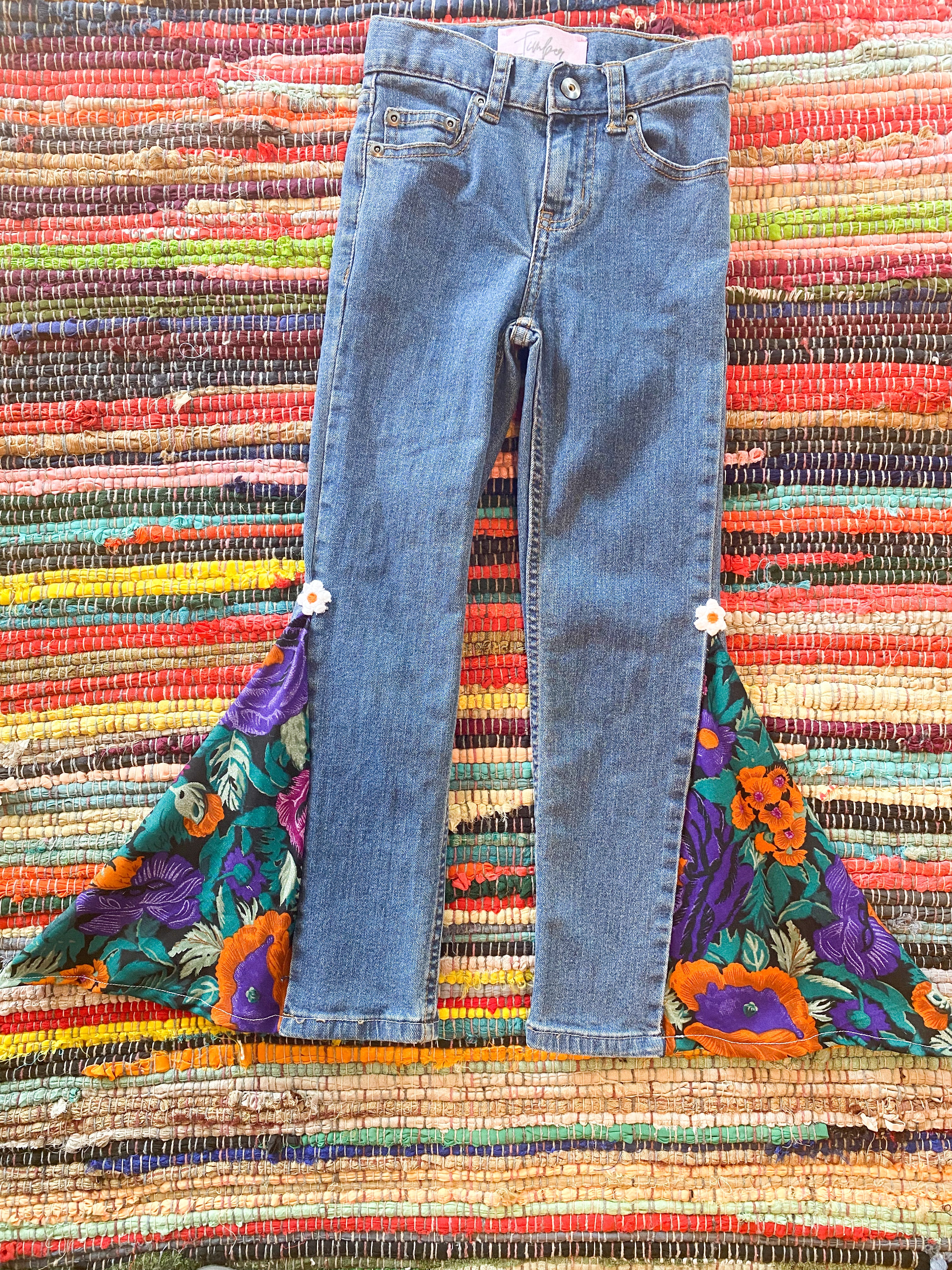 Size 7 upcycled lace patchwork hippie denim bell bottoms – Modish Boho  Boutique