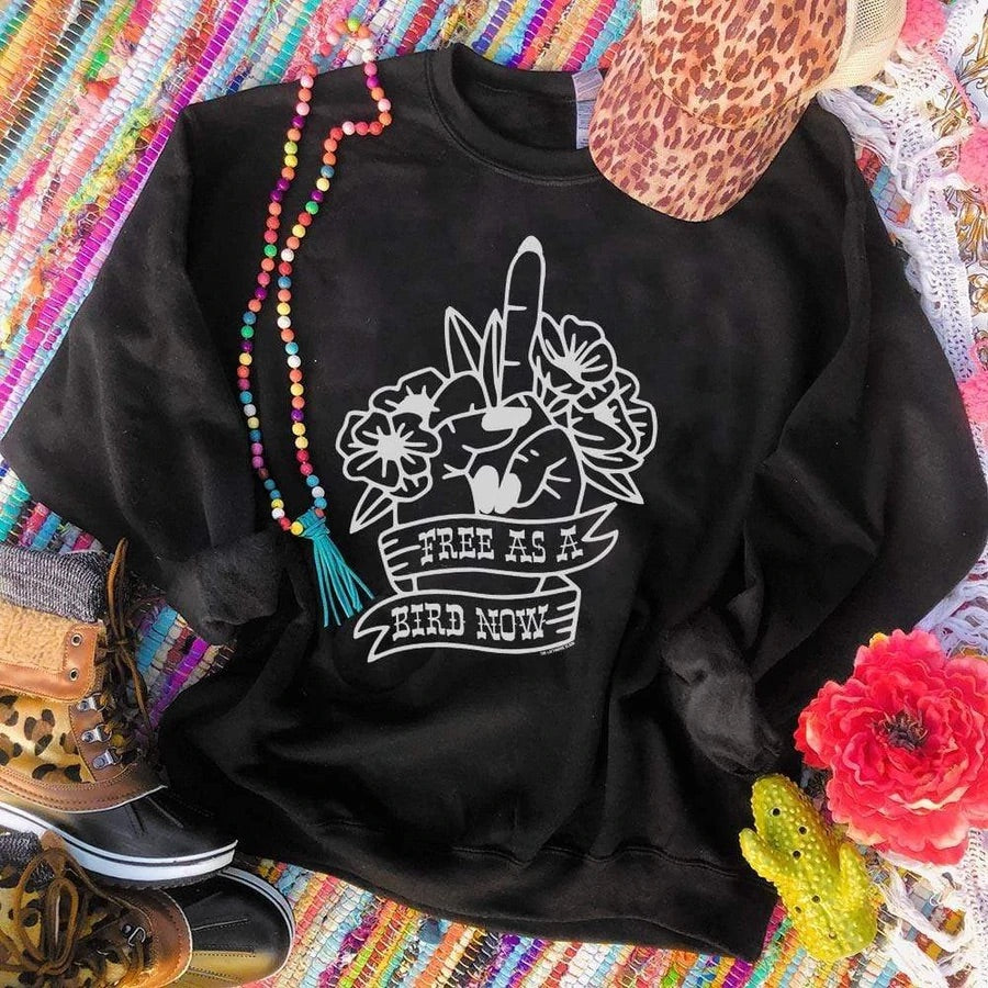Free as a Bird Graphic Sweatshirt
