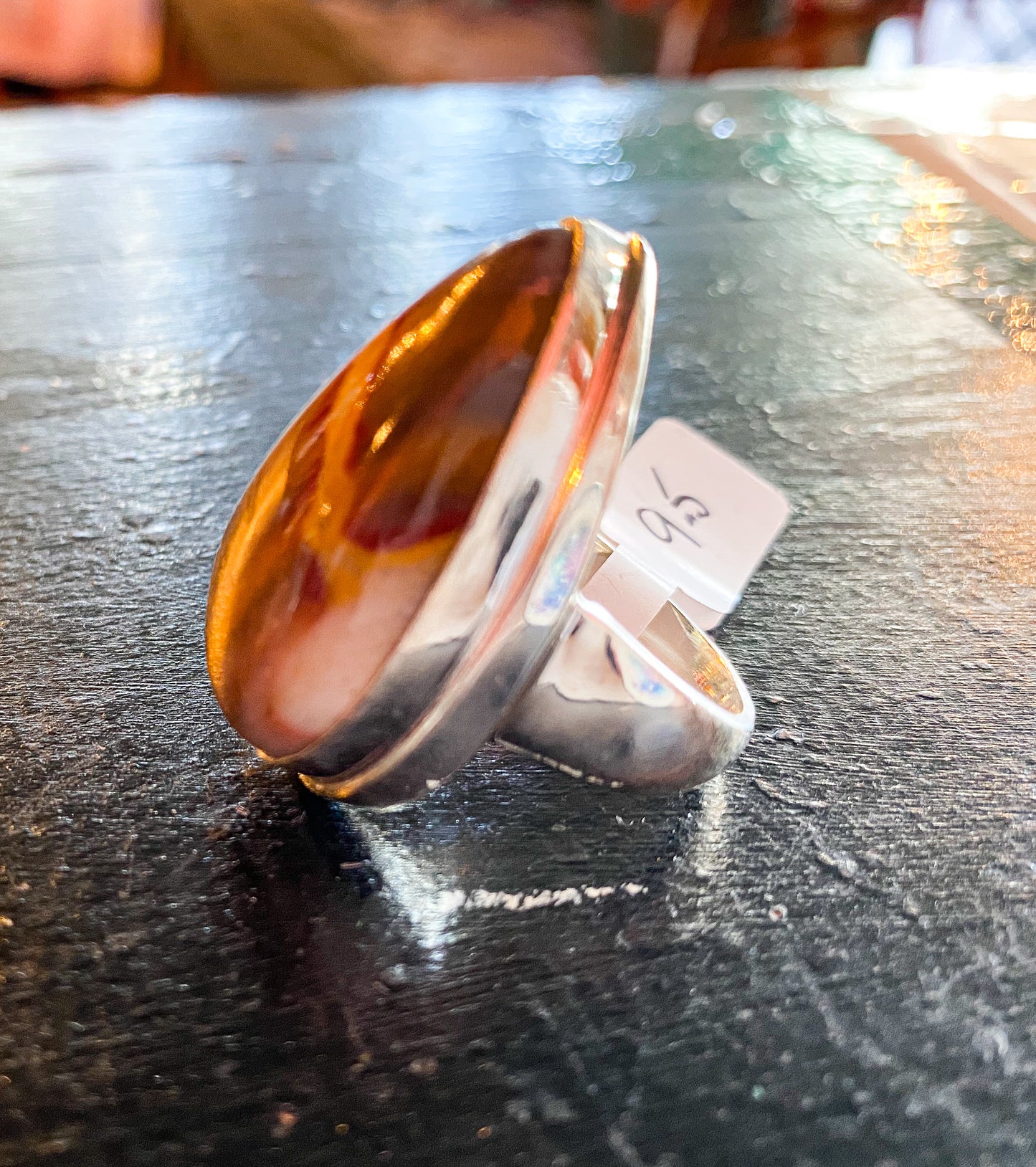 Mookaite Jasper Crystal Ring Size 9.5