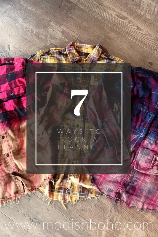 Why every girl should own a simple bleached flannel shirt