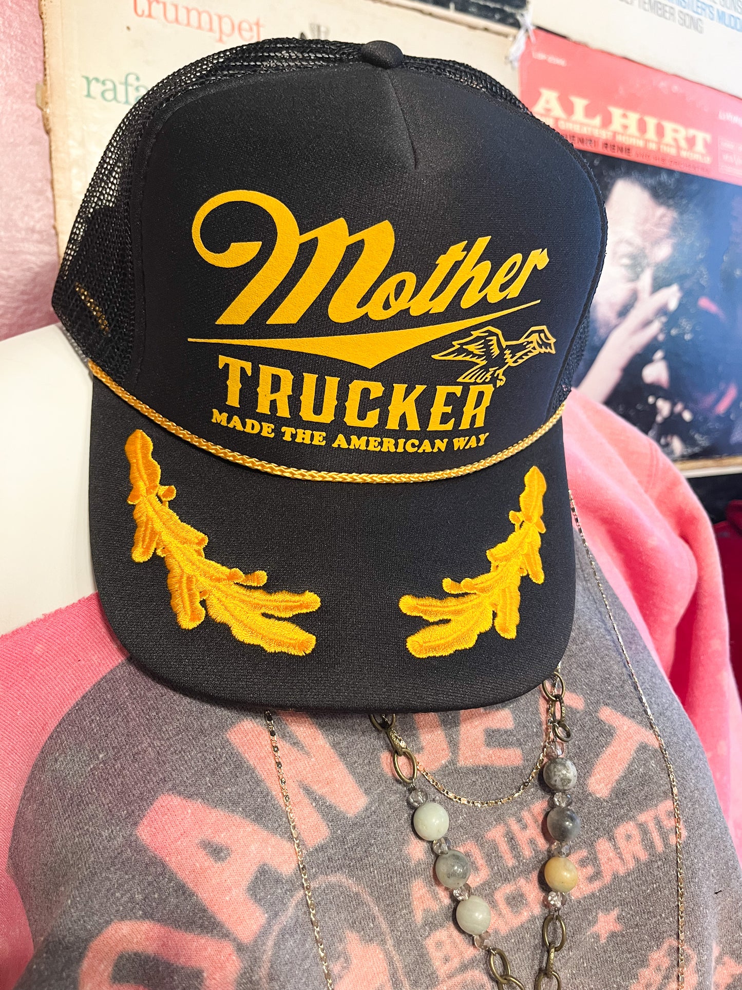 Mother Trucker Captain Style Trucker Hat