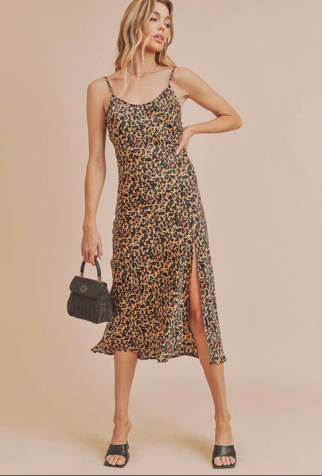 Stasia Leopard Printed Tank Dress
