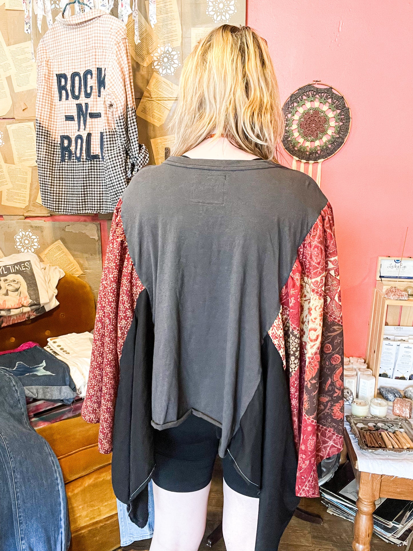 Upcycled Hocus Pocus One Size Poncho Top