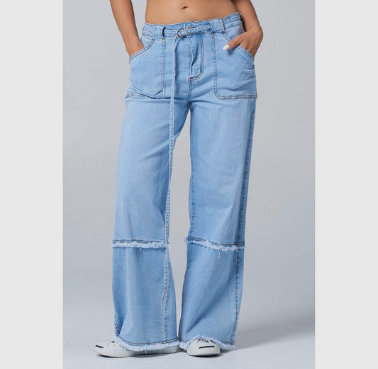 Bring Back the 90s  Light Wash High-Rise Retro Wide Leg Jeans