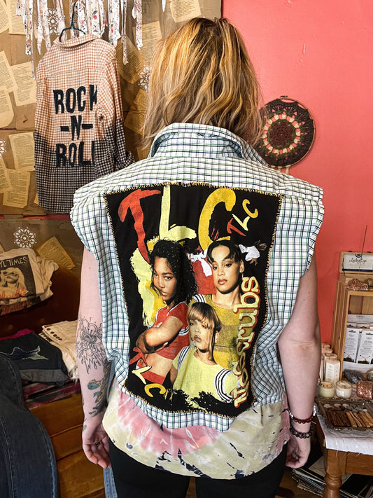 Upcycled TLC Buttonup Vest