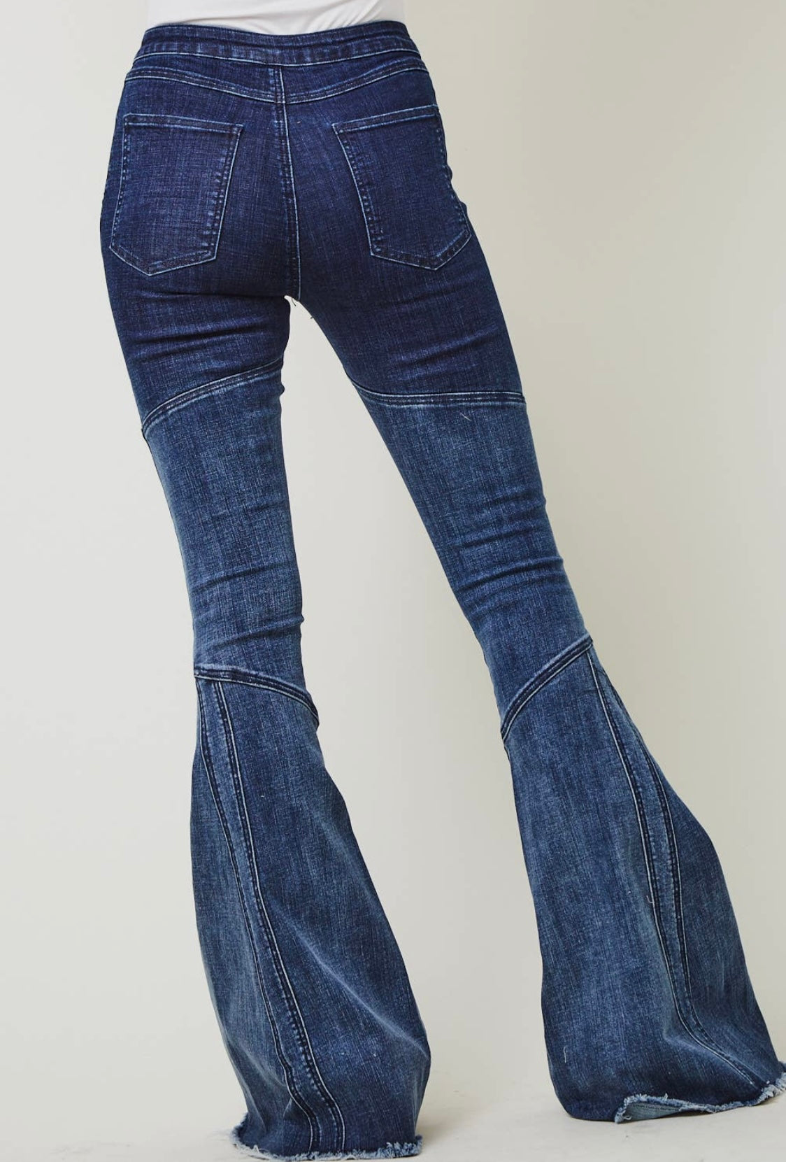 Show Stopper Ombre Dip Dyed High Rise Bell Bottom Jeans