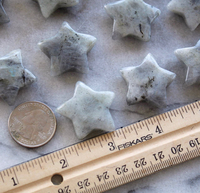 Labradorite Star Crystal Palm Stone
