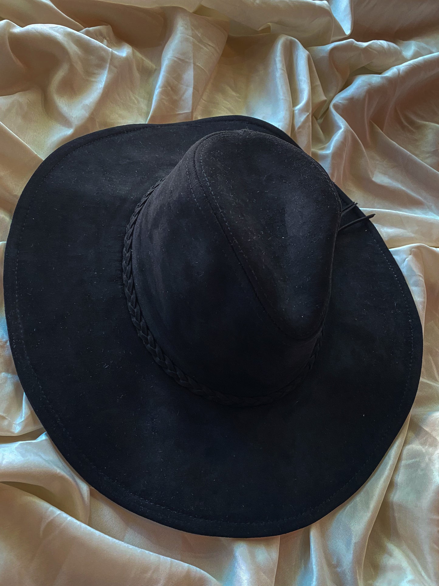 Jody Black Wide Brim Hat