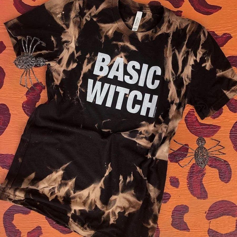 Basic Witch Bleached Graphic Tee