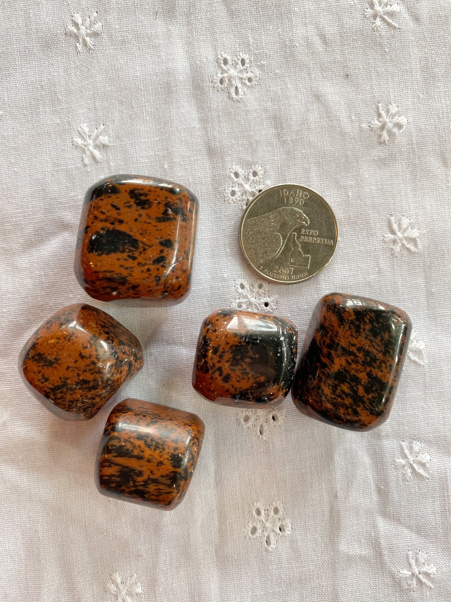 Mahogany Obsidian Tumbled Stones