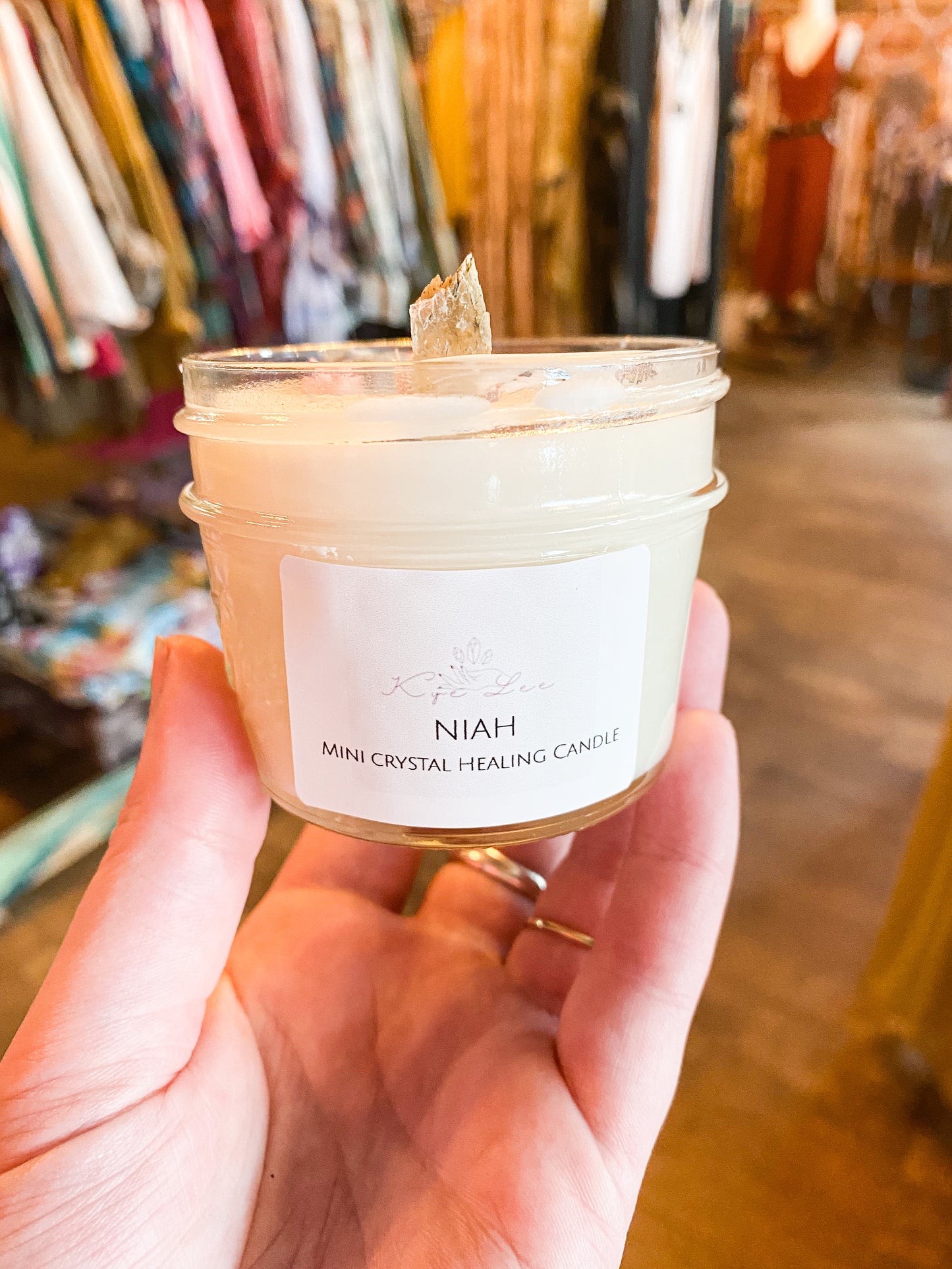 Niah Mini Healing Crystal Candle