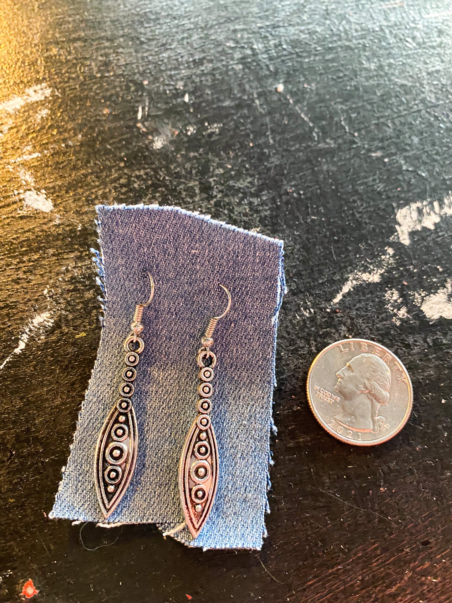 Silver Bohemian Dangle Earrings