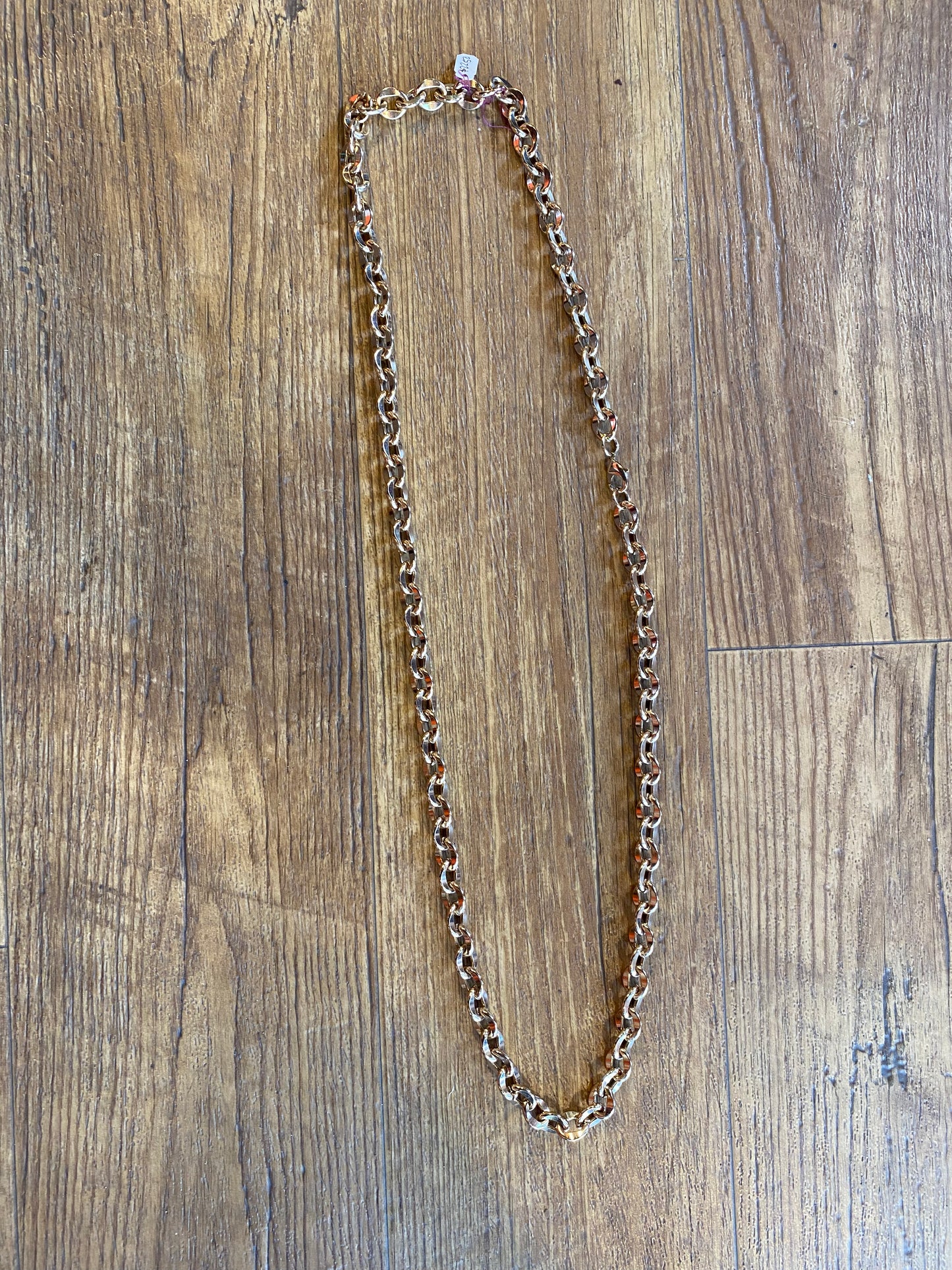 Long heavy chain necklace