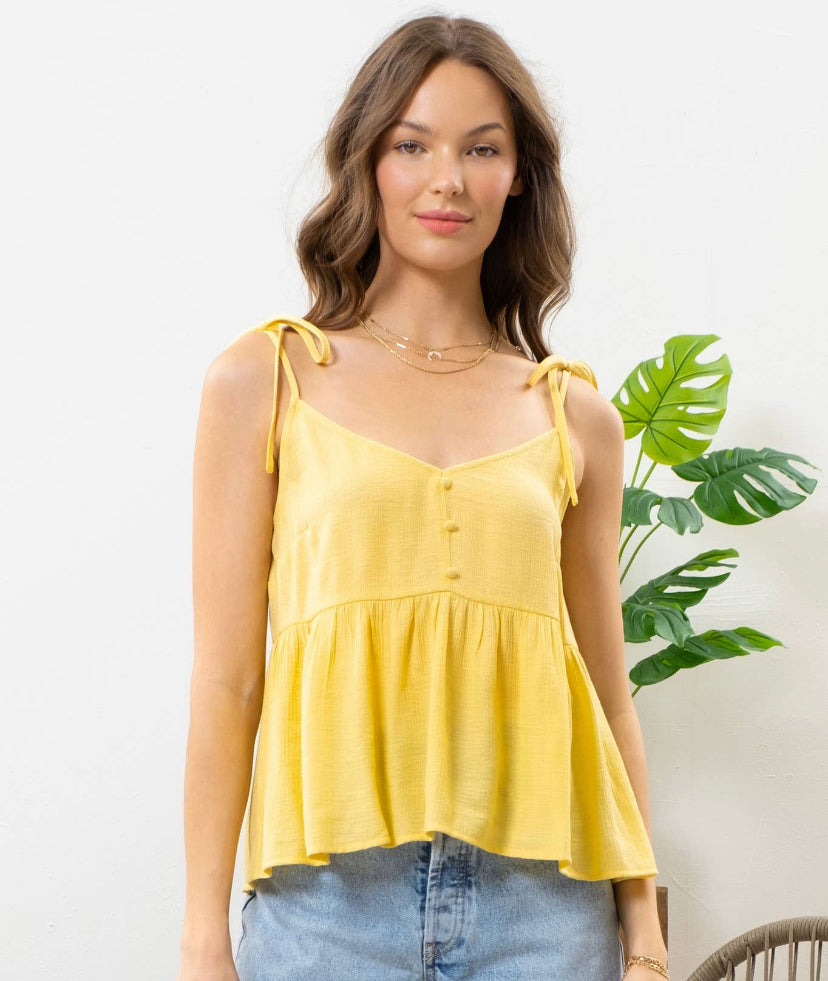 You Are My Sunshine Babydoll Cami Tank Top