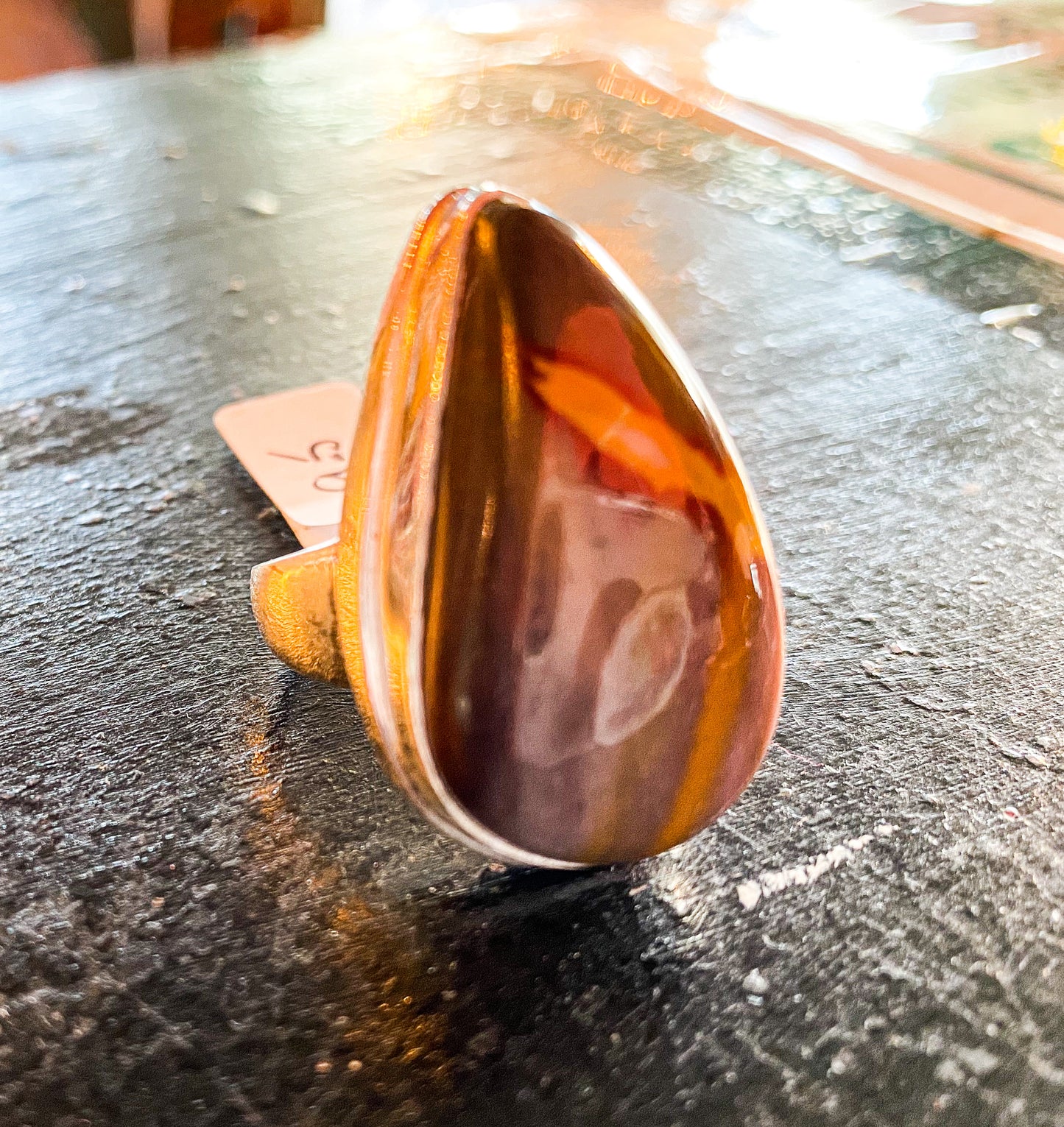 Mookaite Jasper Crystal Ring Size 9.5