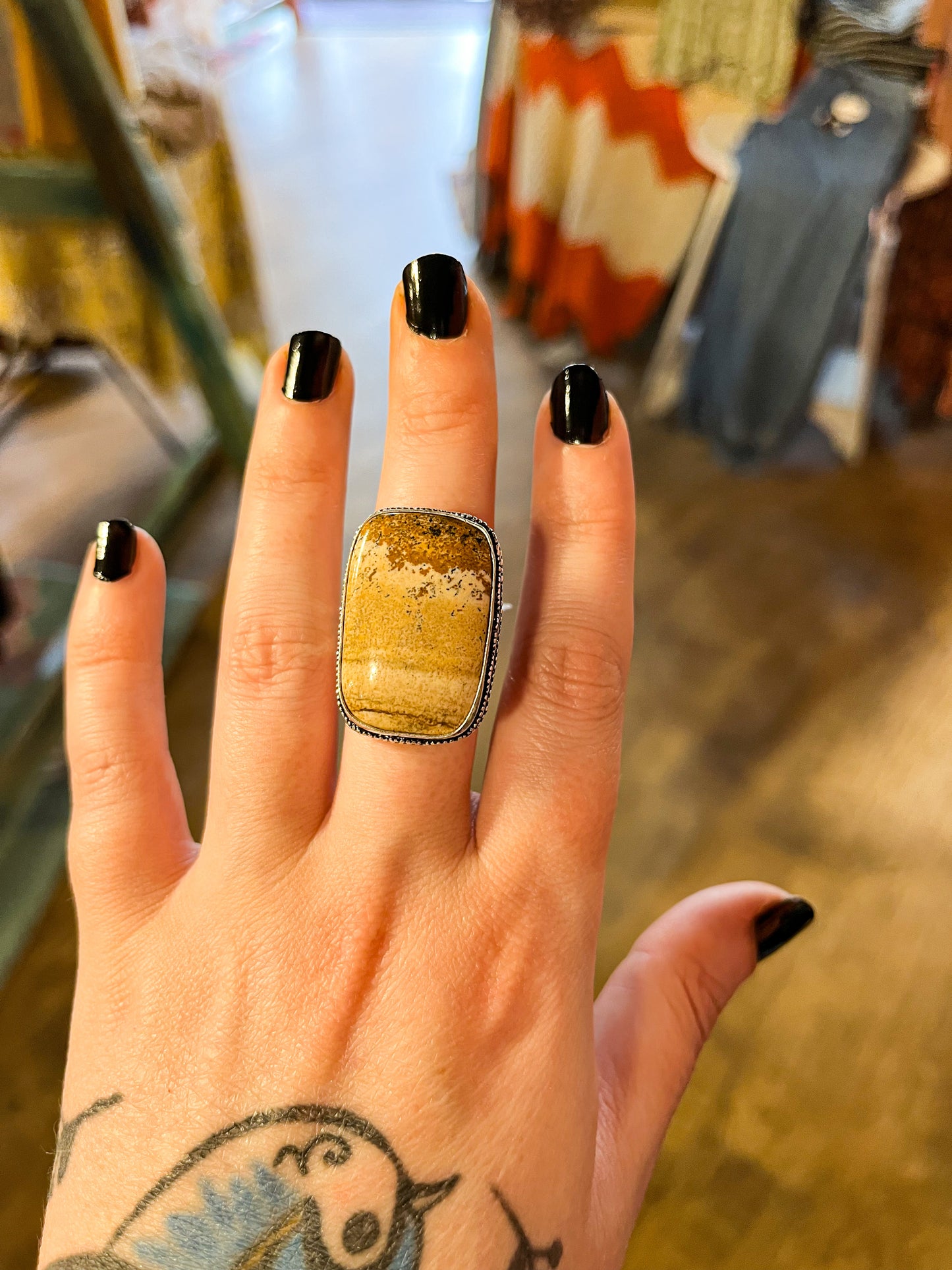 Picture Jasper  Ring size 8