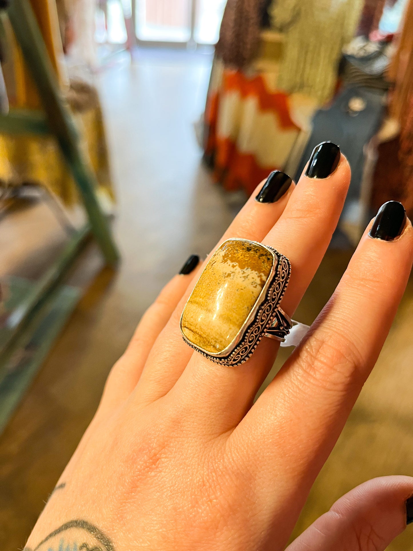 Picture Jasper  Ring size 8