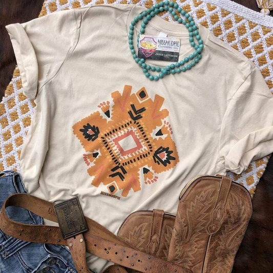 Boho Aztec Printed Graphic Tee